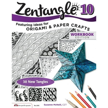 Design Originals Zentangle Expanded Workbook Edition, A Creative Art Form Where All You Need is Paper, Pencil &