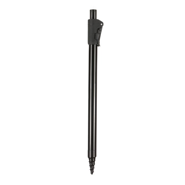 Adjustable Aluminum Alloy Fishing Bank Stick with Secure Threaded Tip - 2-Section Telescopic Design, Extends 60-110cm, 19mm Outer Diameter, Lightweight 157g/5.5oz, Black Finish, Practical Angling