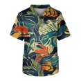 thumbnail image 2 of Yiaimeir Men's Casual Short-Sleeved V-Neck Printed Front Pocket T-Shirt, 2 of 5