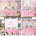 thumbnail image 7 of Wehilion Tulle Table Skirt Ruffle Tutu Table Cloth, LED Table Skirt for Rectangle Table for Baby Shower Wedding, Birthday Party Decoration, 7 of 7