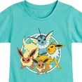 thumbnail image 3 of Pokémon  - Eevee Group - Youth Girls Short Sleeve Graphic T-Shirt, 3 of 5