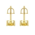 thumbnail image 4 of 14K Solid Gold Screw Back Stud Earrings for Women | 1.5 cttw Heart Cut Natural Citrine | Yellow Gold, 4 of 5