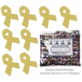 thumbnail image 2 of Confetti Ribbon Aware 5/8" Yellow - Half Pound (8 oz) - CCL9901, 2 of 8