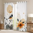 thumbnail image 2 of Feelyou Cartoon Rustic Bird Blackout Curtains Set of 2 (52x84 Each), Branches Botanical Window Curtains, Tokyo Style Moon Curtains and Drapes, Window Curtains Room Decor, 2 of 5
