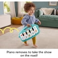 thumbnail image 5 of Fisher-Price Baby Playmat Glow and Grow Kick & Play Piano Gym, Blue Musical Learning Toy with Developmental Activities for Newborns 0+ Months, 5 of 5
