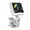 White, variant on Guitar Tuner Professional Clip-On Tuner with Clear LCD Display Rechargeable Digital Electronic Tuner Guitar Accessories