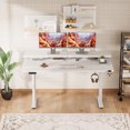 Homall 55" Wide Home Office Electric Height Adjustable Standing Desk
