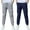 Dark Blue, variant on Boys 2 Piece Uniform Tapered Pants Straight Elastic Waist Performance Cropped Pants with Pockets Kids Dress Trousers