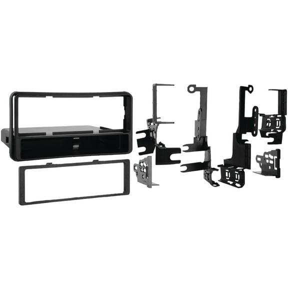 Metra's 99-8206 Aftermarket Single DIN Stereo Installation Kit for Toyota Highlander 2001-2007 and 4Runner 2003-2009 Excluding Limited;Black