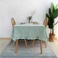 thumbnail image 1 of Retro Ruffle Tablecloth Cotton Washable Table Cover Tablecloths for Rectangle Table Baby Shower Kitchen Party Wedding Decor, 1 of 4