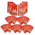 thumbnail image 4 of HINTRMENT Enveloppes Rouges Chinoises avec Éléments Traditionnels pour la Maison en Papier Épais Taille Appropriée pour Cartes de Vœux, 4 of 6