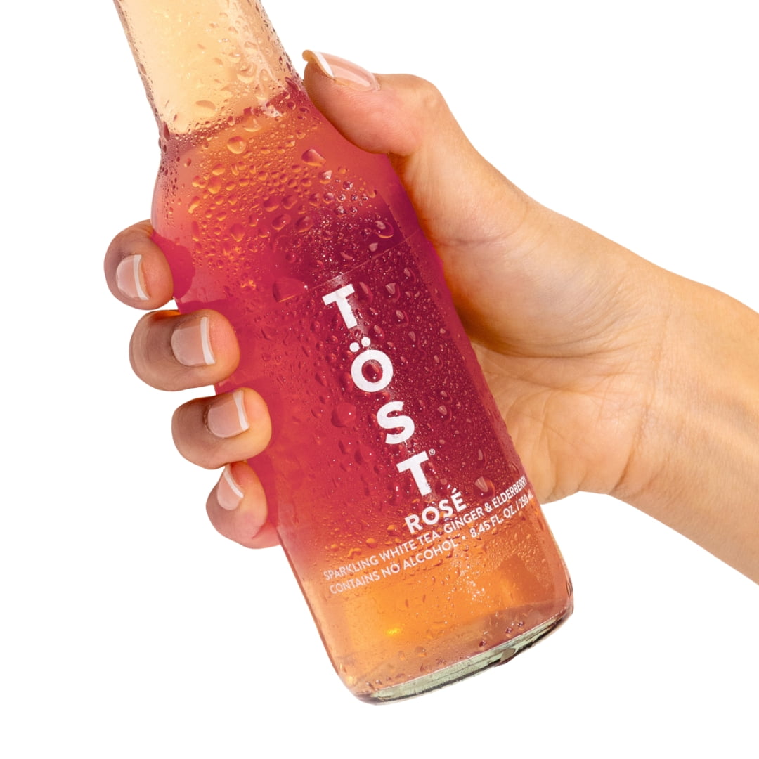 TÖST Rosé Non-Alcoholic Sparkling Beverage, 250 ML - 16 Pack