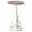 Aged-white, variant on LOKKHAN Industrial Bar Table 38.6"-48.4" Height Adjustable Swivel Round Wood Tabletop 23.7" Dia, Kitchen Dining Office Coffee Bistro Pub Table