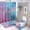 style-944, variant on 4 Piece Shower Curtain Sets Bathroom Shower Curtain Set with Rugs Colorful Circles in A Grid Waterproof Shower Curtain Watercolor Polka Dot Circles Rainbow Colorful for Bathroom Decor Set