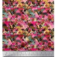 thumbnail image 1 of Soimoi Silk Fabric Multicolor Texture Print Fabric by Yard 42 Inch Wide, 1 of 3