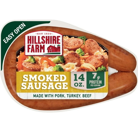 Hillshire Farm Smoked Sausage, 14 oz, Fully Cooked