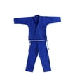 thumbnail image 1 of Ropa de Judo DYNWAVEMX Gi transpirable para hombres mujeres niños adultos Taekwondo competición Azul 175cm, 1 of 8