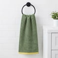 thumbnail image 2 of Unique Bargains Cotton Solid Absorbent Durable Soft Hand Towels Green 29" x 13", 2 of 7