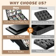thumbnail image 5 of Card Sorting Tray Trading Card Display, 16-Compartment Wooden Trading Cards Organizer with Handle Design, Cards Sorter for Sports, Trading, TCG, Game, and Collection Display, 5 of 8
