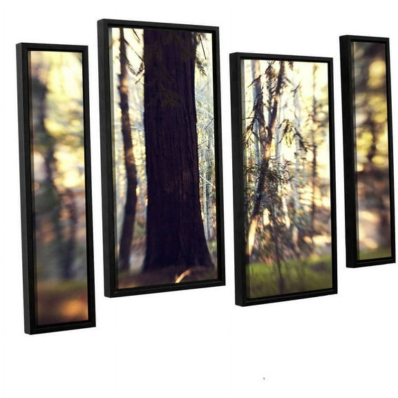 ArtWall Elena Ray "Titan Of The Forest" 4-Piece Floater-framed Canvas Staggered Set