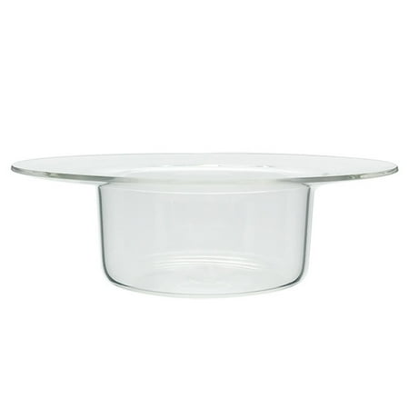 

1Pc Straw Hat Shape Glass Bowl Chic Yogurt Dessert Bowl Fruit Plate Storage Bowl