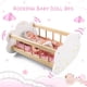 thumbnail image 4 of Cama para muñecas BABESIDE, cuna mecedora de madera para muñecas de 30 a 40 cm, 4 of 6