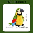 thumbnail image 5 of XUYAN Upgrade Newest Talking Parrot What You Say with Cute Voice Electronic Pet Talking Plush Toy Parrot for Child Kids Gift Toys for Christmas, Birthday, Holiday, Valentine's Day, 5 of 8