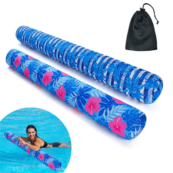 Paquete de 2 fideos inflables para piscina, tela suave con bolsa de almacenamiento