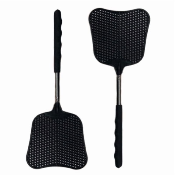 Vruelia 2PC Telescopic Fly Swatters, Durable Fly Swatter Heavy Duty Set, Telescopic Flyswatter