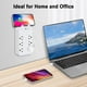 thumbnail image 5 of Enchufe Protector contra sobretensiones Irfora 9 en 1 6 Tomacorrientes 2 puertos USB 1 USB-C, 5 of 7