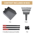 thumbnail image 5 of Dog Pooper Scooper, 2 Pack Adjustable Long Handle, Black Red, 5 of 8