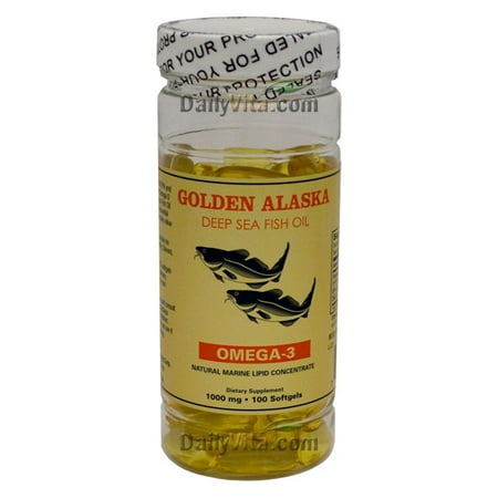 NCB Alaska Deep Sea Fish Oil, Omega 3 1000mg 100 Gélules