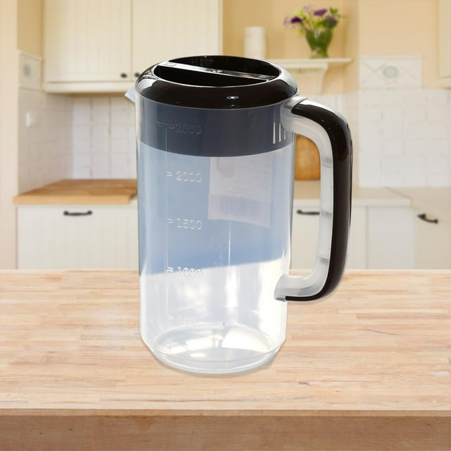 Jarra con tapa con , tarro de bebidas de 4L para cocinas, catering, restaurante Marrón