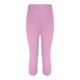 thumbnail image 5 of Yubnlvae Leggings for Women Ladies Casual Comfort Printed Stretch High Waist Elastic Cropped Pants Resort Beach Leggings Clearance Pink, 5 of 8