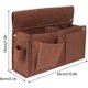 thumbnail image 4 of Tool Belt Bag, MultiPocket Tool Belt Garden Bag, Adjustable Shoulder Strap, Heavy Duty Supply Bag for Electricians Carpenter Construction Brown Large, 4 of 5