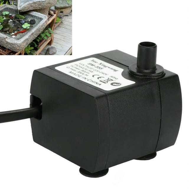 Petite Pompe Submersible, Silencieuse et Durable, Pompe de Fontaine pour Poisson, Pompe Submersible 5W (Prise EU 220V)