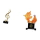 thumbnail image 5 of Figura Decorativa De Resina Con Forma De Nota Musical Y Pez. Adorno Moderno Para Mesa, Chimenea, Dormitorio, Oficina O Como Regalo De Inauguración., 5 of 8