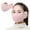 pink, variant on Winter Face Mask for Men Women Windproof Half Face Mask with Earflap for Outdoor Sport - Light grey