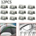 thumbnail image 1 of 12 PCS Wind Rain Deflectors Channel New Metal Universal Clips For Heko SNED Clip, 1 of 6