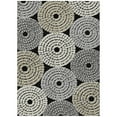 thumbnail image 2 of Addison Rugs Chantille Indoor/Outdoor Transitional Circles Black Washable Rectangle Rug, 9' x 12', 2 of 6