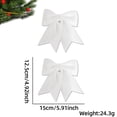 thumbnail image 2 of 12 Pieces 5" Christmas Glitter Bow Large Christmas Tree Bows Christmas Party Decorations Shiny Bow Xmas Ribbon Bows for Wreath Garland Ornaments Gift DIY Decor, 2 of 5