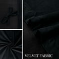 thumbnail image 6 of JIUZHEN Extra Long Velvet Curtains 108 inches - Soft Retro Blackout Velvet Drapes Room Darkening Thermal Insulated for Living Room/Gallery, 52W x 108L, 2 Panels with Tiebacks,Black, 6 of 10
