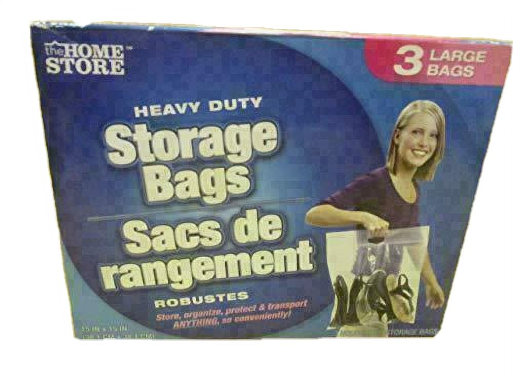 Heavy Duty Storage Bags 15" x 15" 3 Count