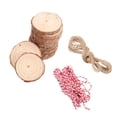 thumbnail image 2 of 30pcs Round Wooden Hanging Chips DIY Hanging Drawing Display Board Decors, 2 of 9