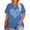 9-Blue, variant on XCHQRTI Kindness Womens Shirt Plus Size Graphic Tees Short Sleeve Summer Casual T Shirt