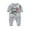 Gray1, variant on ameIAEA Baby Valentines Day Outfit Girl Boy Long Sleeve Heart Romper Jumpsuit Toddler Cute Clothes