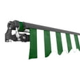 thumbnail image 4 of ALEKO 13' x 10' Retractable Motorized Black Frame Patio Awning, Green and White Striped Color, 4 of 6