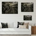 thumbnail image 4 of Designart "Monochrome Beauty of a Scenic Vineyard" Landscapes Print on Natural Pine Wood, 4 of 5