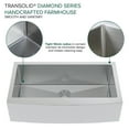 thumbnail image 5 of Transolid KKM-DUSSF362210 Diamond 35.9-in L x 22-in W Super Single Bowl Farmhouse Apron Front Kitchen Sink and Accessories Kit in Stainless Steel, 5 of 13