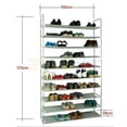 thumbnail image 2 of Shoe Rack Shelf Fabric Tier Space Saving Organizer Shelf Storage 10 Tier 50 Pair, 2 of 6